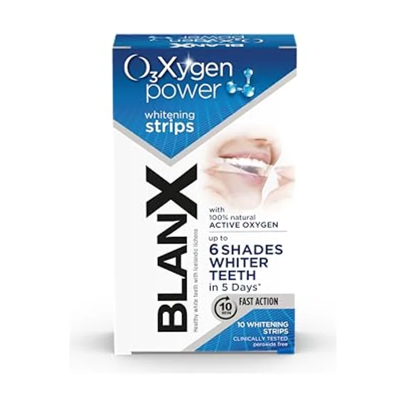 Blanx o3x oxygen power whitening strips 10