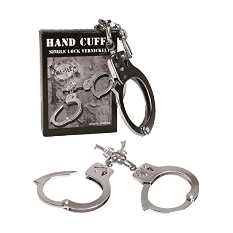 Mil-tec Unisex Adultos Single Lock Hand Cuffs