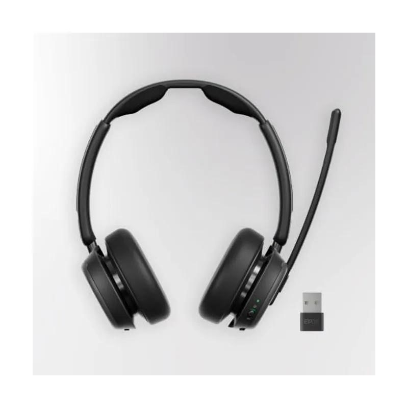 Epos Impact 1000 MS UC ANC Wireless Headset with USB-C + USB-A Wireless Adapter for