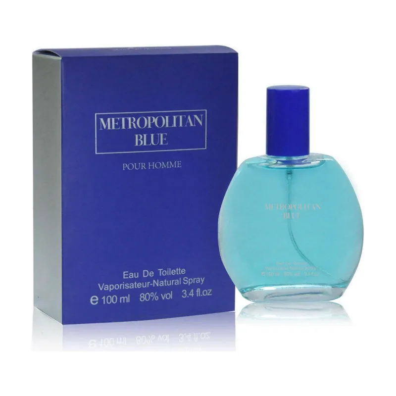 Fine perfumery Metro politan Perfume azul para hombre
