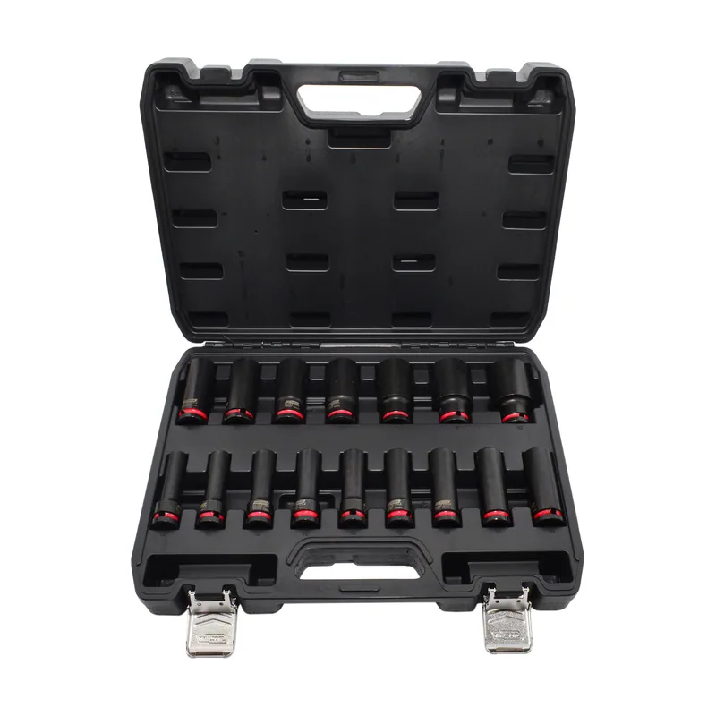 Awtools zestaw nasadek udarowych 1/2" 16cz. 11-32mm długie