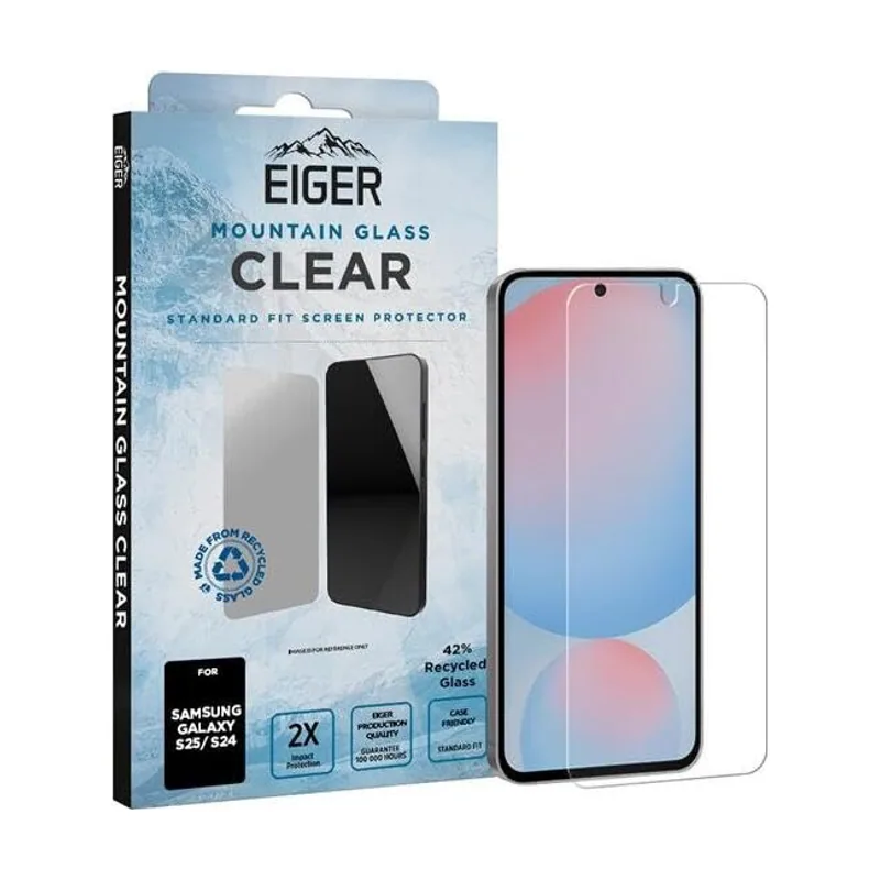 Eiger Protector de Pantalla Cristal Montaña para Samsung Galaxy S25