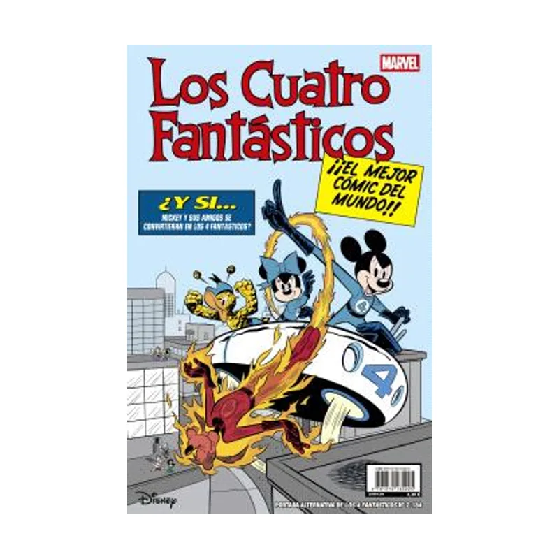 Panini Los 4 fantásticos 02. portada disney fantastic four #3