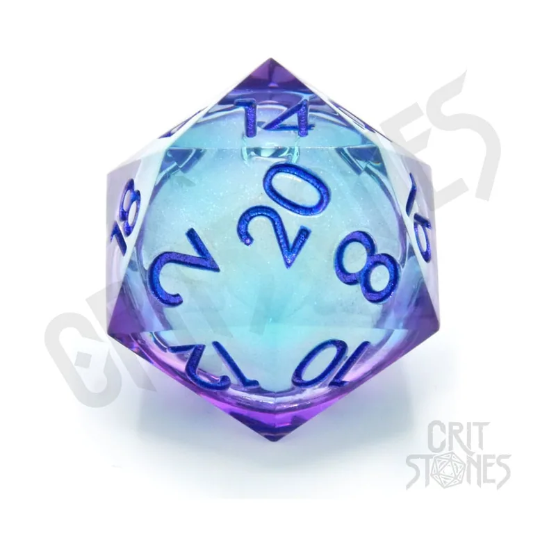 Glassstaff Critstones liquid core dados d20 moonlight mystery 3 cm