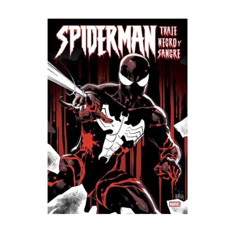 Panini Spiderman traje negro y sangre