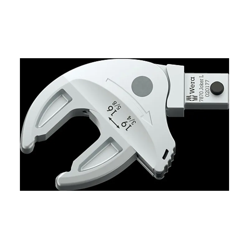 Wera 7870 Joker L Llave de boca de inserción autoajustante para tamaños de llave de 16-19 mm