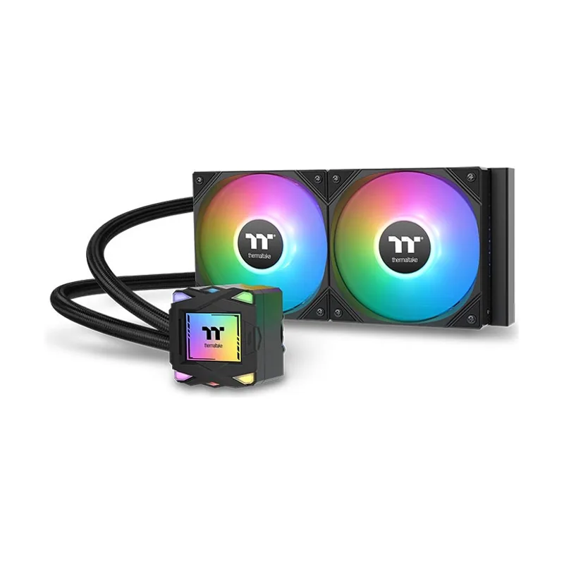 Thermaltake LA240 ARGB Placa base Kit de refrigeración líquida 12 cm Negro 1 pieza s