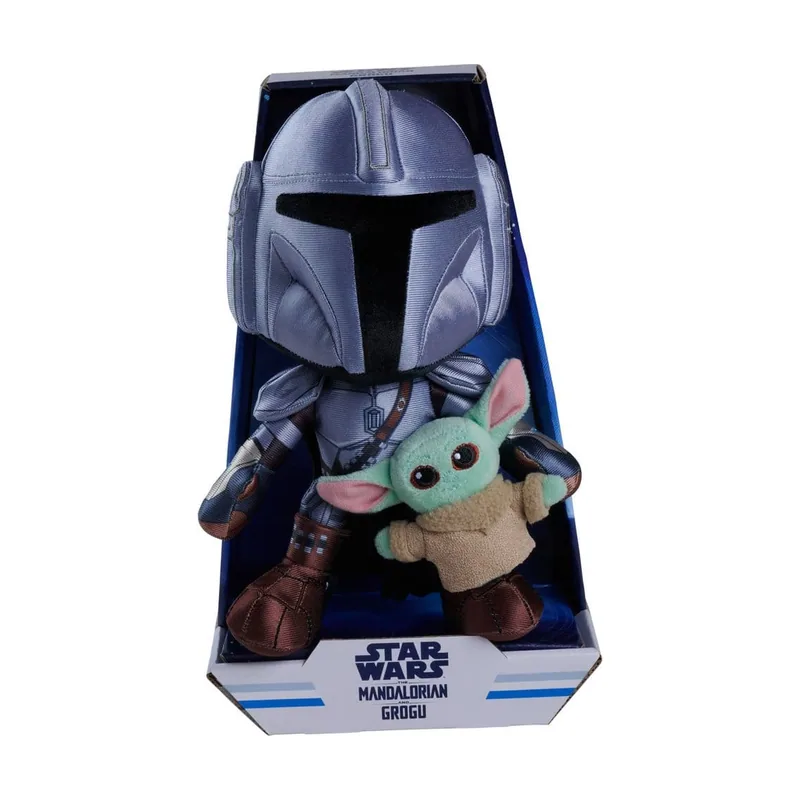 Simba Peluche Mandalorian con Mini Grogu 25 cm