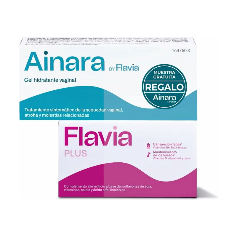Flavia plus + ainara gel hidratante pack 2 pz