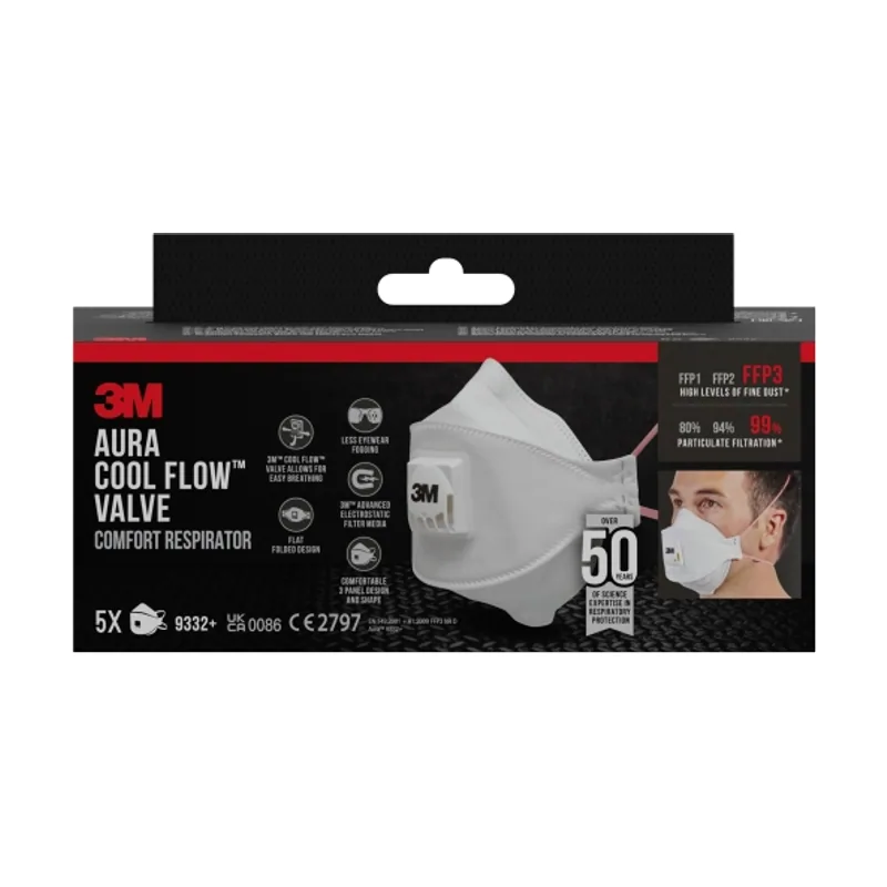 3M 9332PRO5 respirador reutilizable FFP3 Mascarilla de media cara Respirador purificador