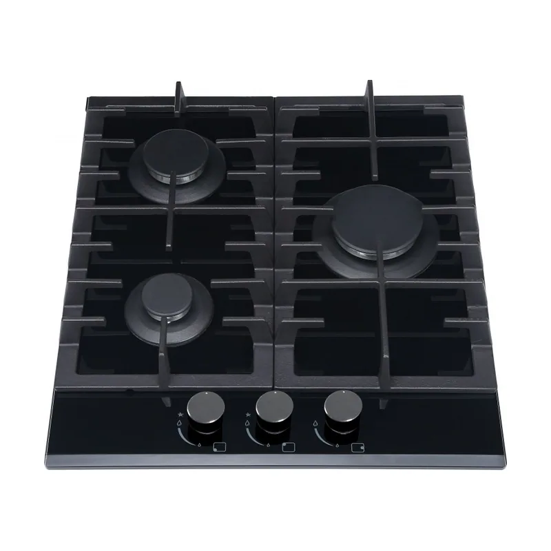 Mpm 45-gmh-16 negro integrado 45 cm encimera de gas 3 zona s