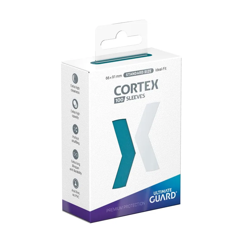 Ultimate guard cortex sleeves tamaño estándar gasolina azul 100