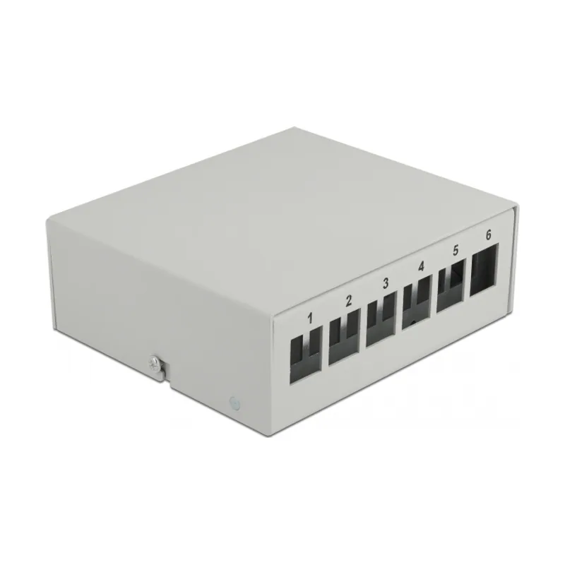 Delock Panel de conexiones Keystone de 6 puertos