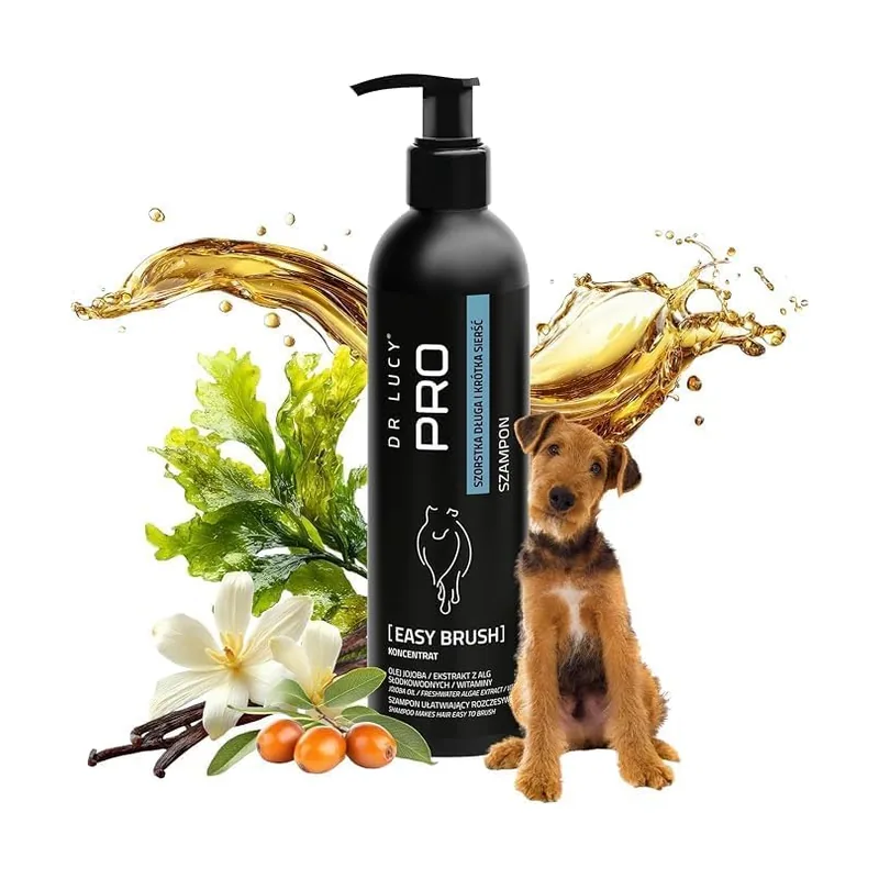 Dr lucy Champú para perros Pro Easy Brush con aceite de jojoba