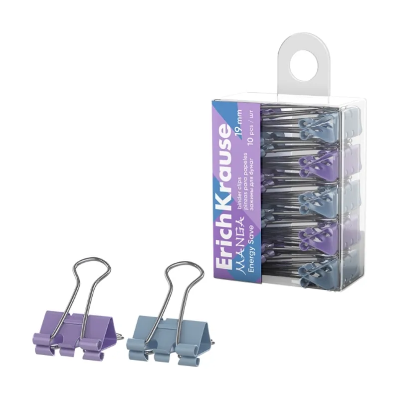 Erich krause Clips plegables de metal de 19 mm