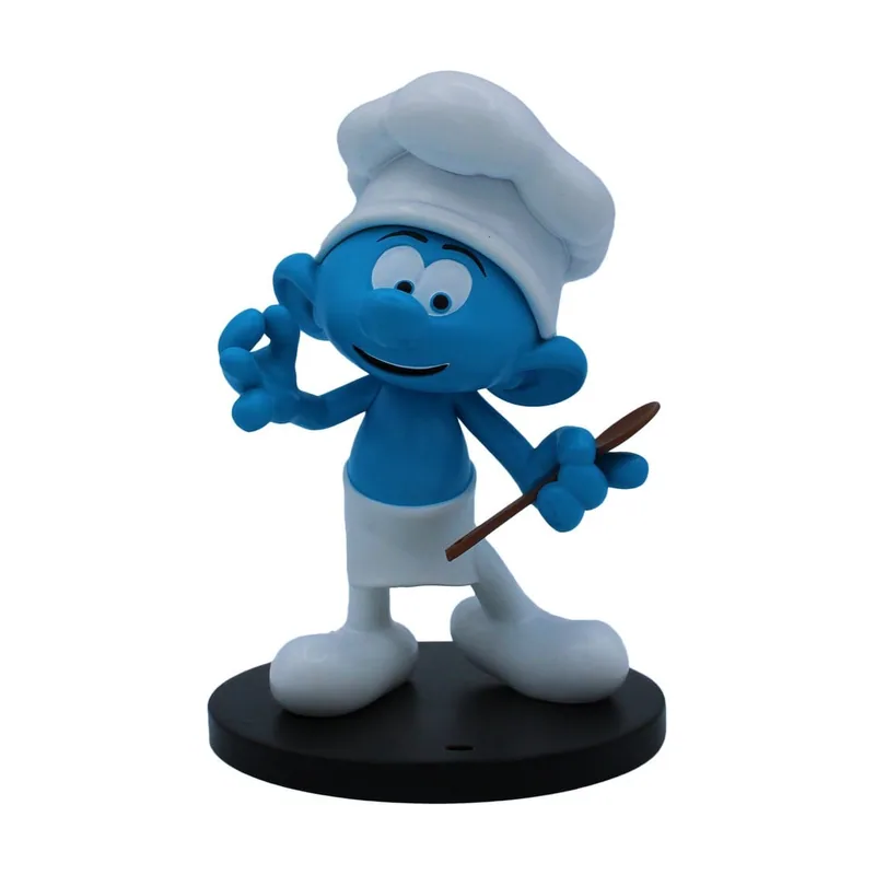 0.08711400:puppy Los pitufos estatua pitufo cocinero 12 cm