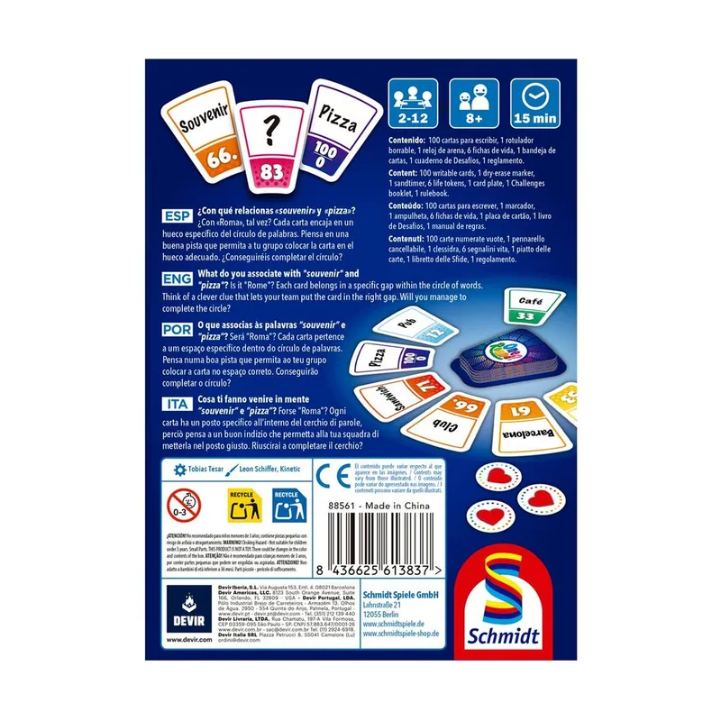 Devir One Round? Juego Party de Asociación de Palabras y Deducción