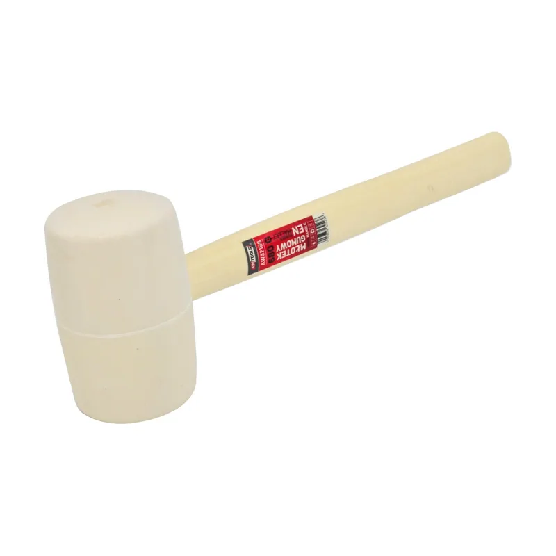Awtools Martillo de goma 900g mango de madera