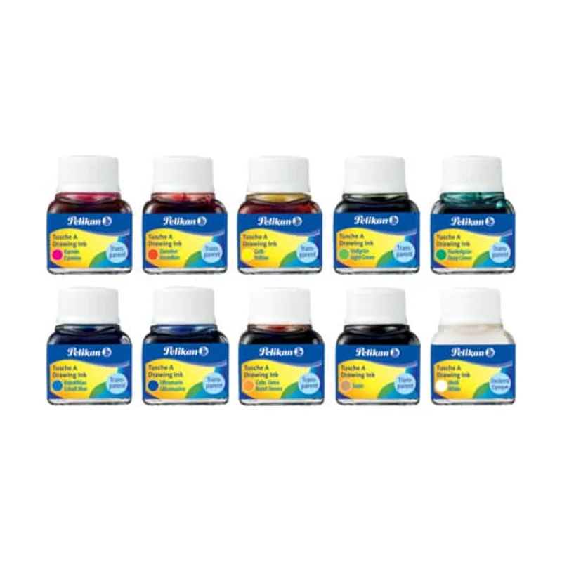 Pelikan 523 pack de 10 tintas chinas