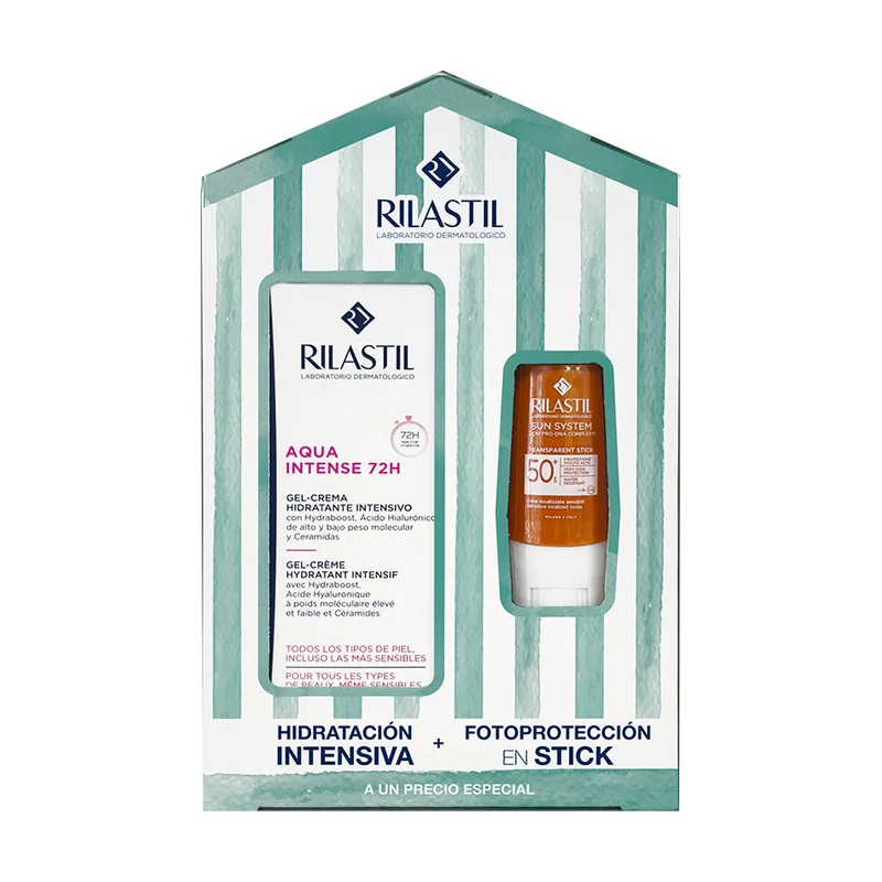 Rilastil Aqua Intense + Protector Solar SPF50 Estuche 2 pz