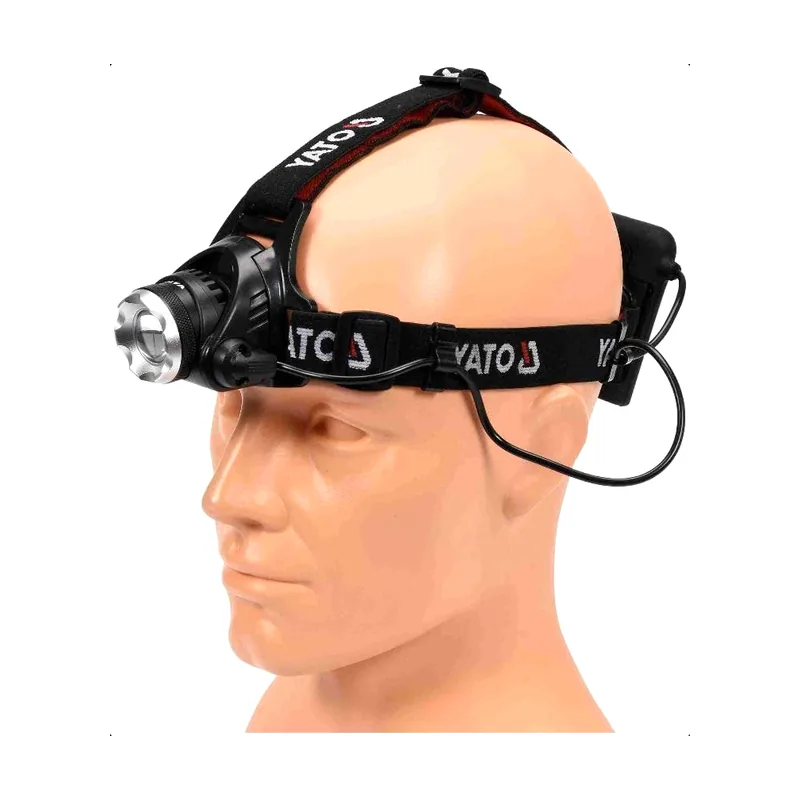 Yato YT-08591 linterna Negro Linterna con cinta para cabeza