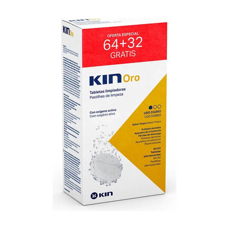 Kin ORO tabletas limpiadoras 96 u