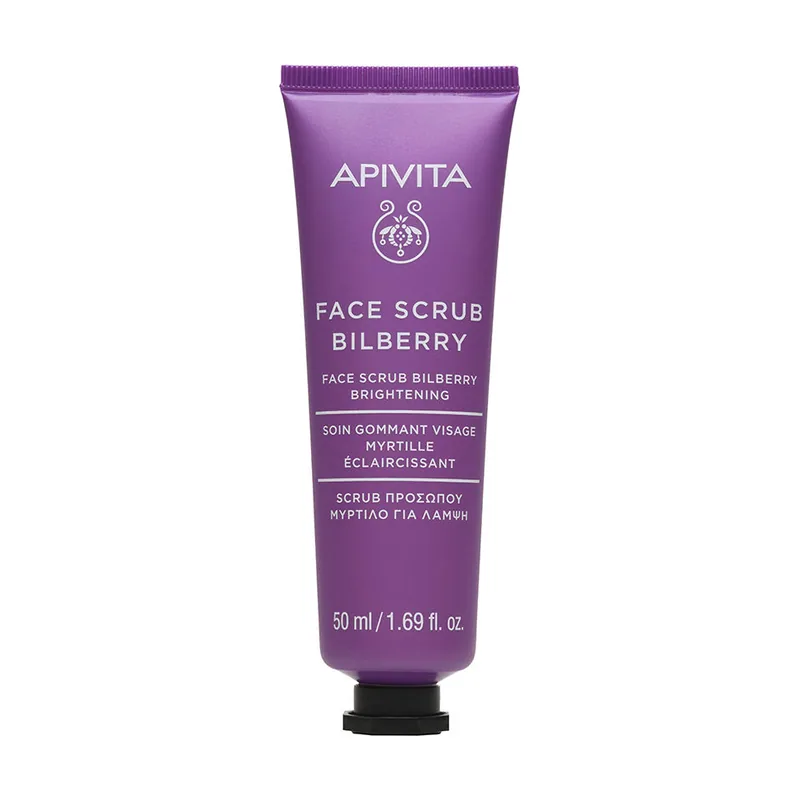 Apivita MASCARILLA FACIAL exfoliante iluminadora con arándanos 50 ml