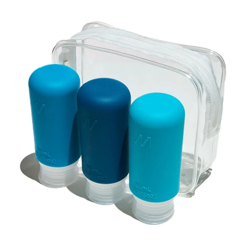 Muitomas Botellas de viaje con funda