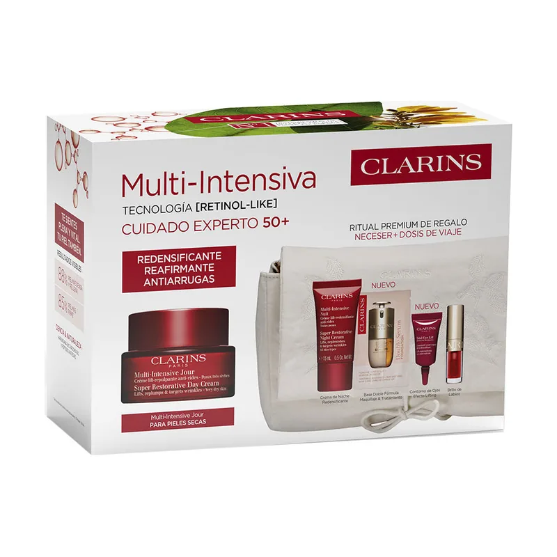 Clarins MULTI-INTENSIVE Jour Peaux SÈCHES Estuche 5 pz