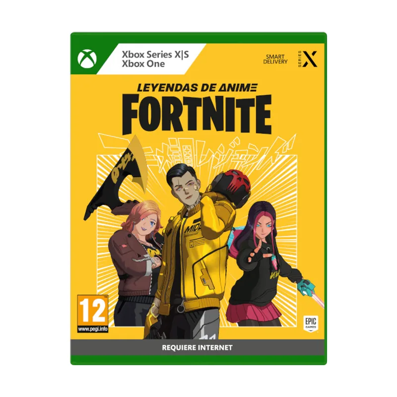 Epic Games Fortnite Leyendas de Anime Código descarga del juego en la caja