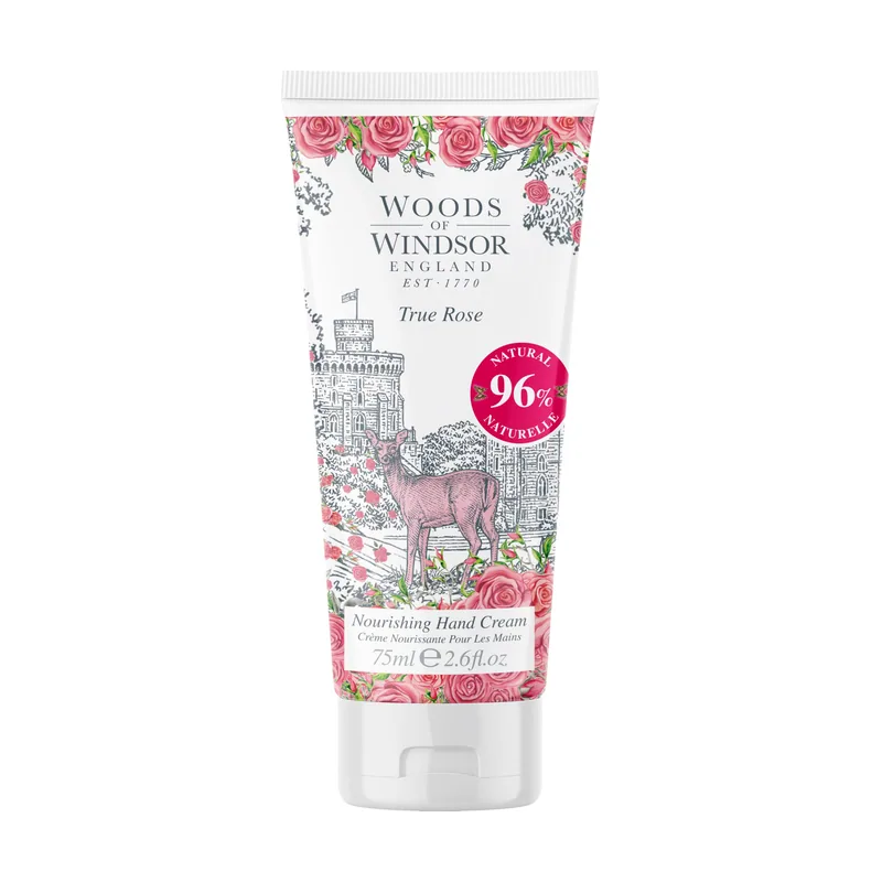 Woods of windsor True Rose Nourishing Hand Cream with Vitamin E 75ml