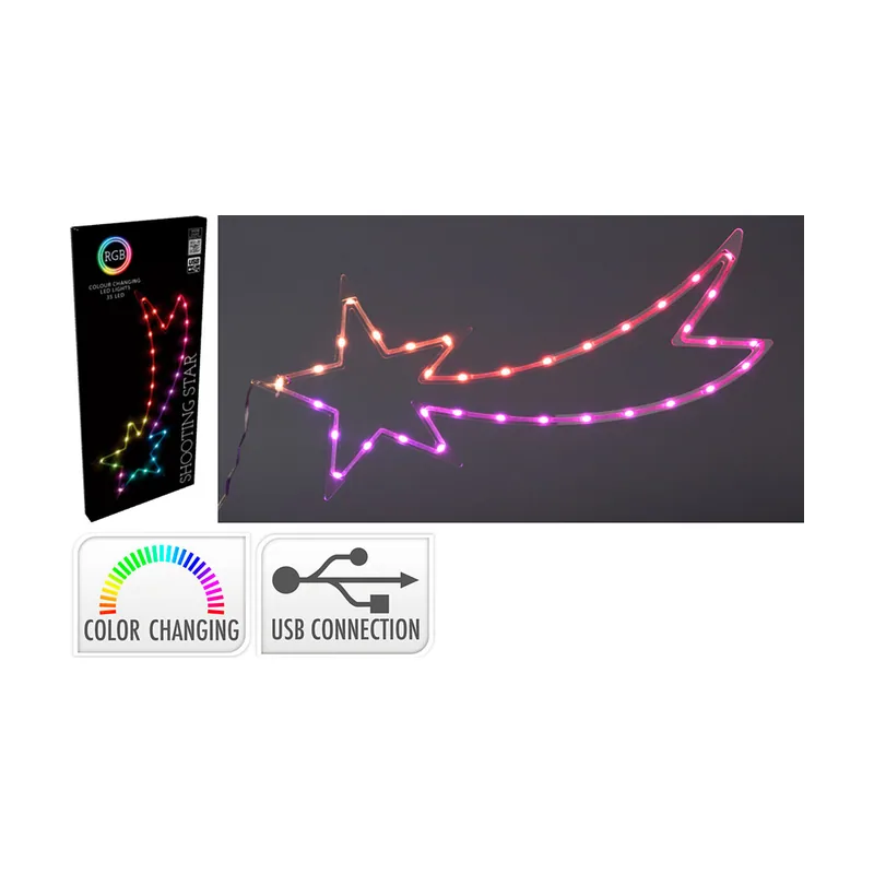 Basic DomoDomo Ventana decorativa con estrella de 60 cm