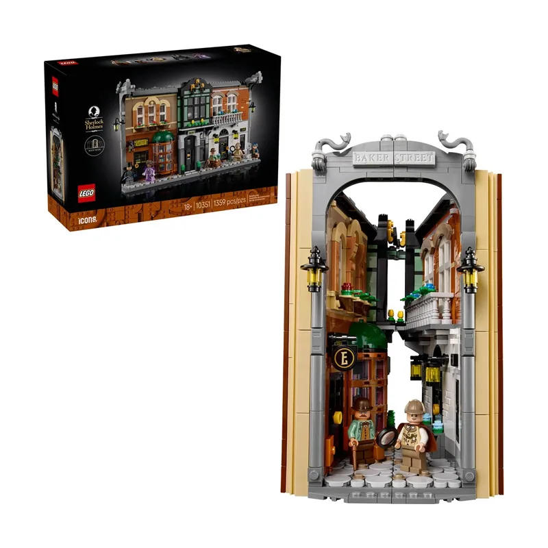Lego icons 10351 sherlock holmes book nook
