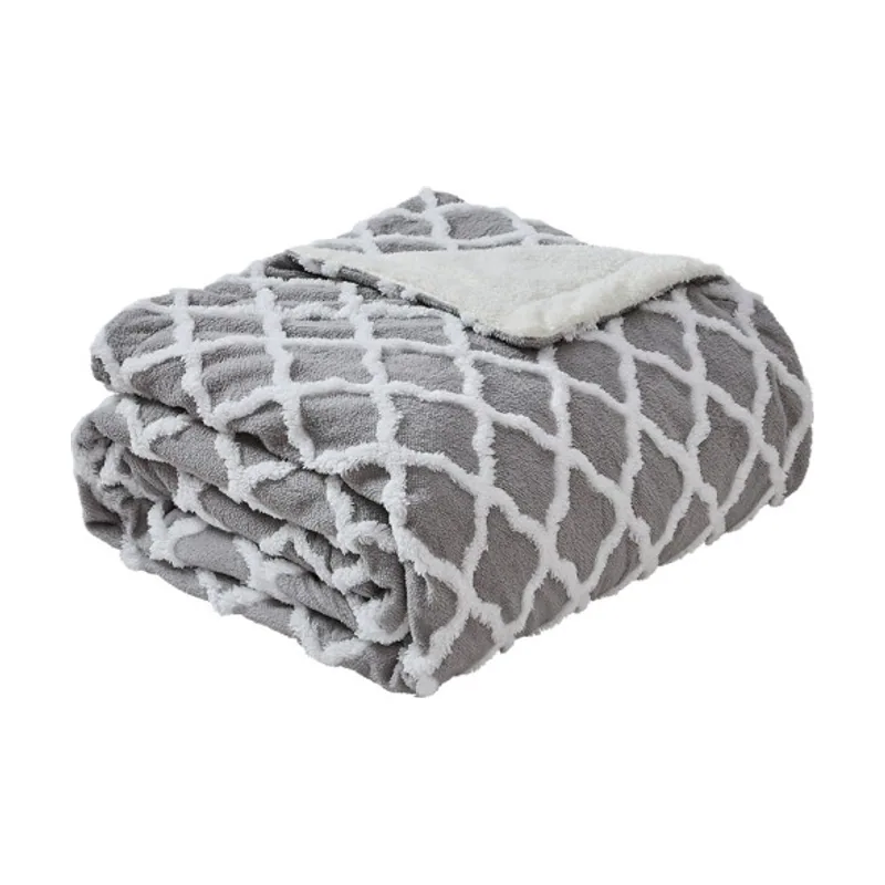 Abrila Monroy Manta Eléctrica Gris/Blanco 160W