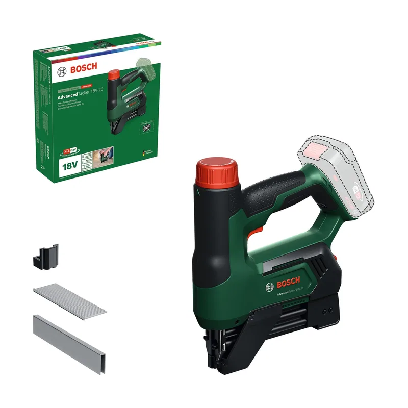 Bosch 18V System grapadora/clavadora a batería AdvancedTacker 18V-25 grapado/clavado 2 en 1