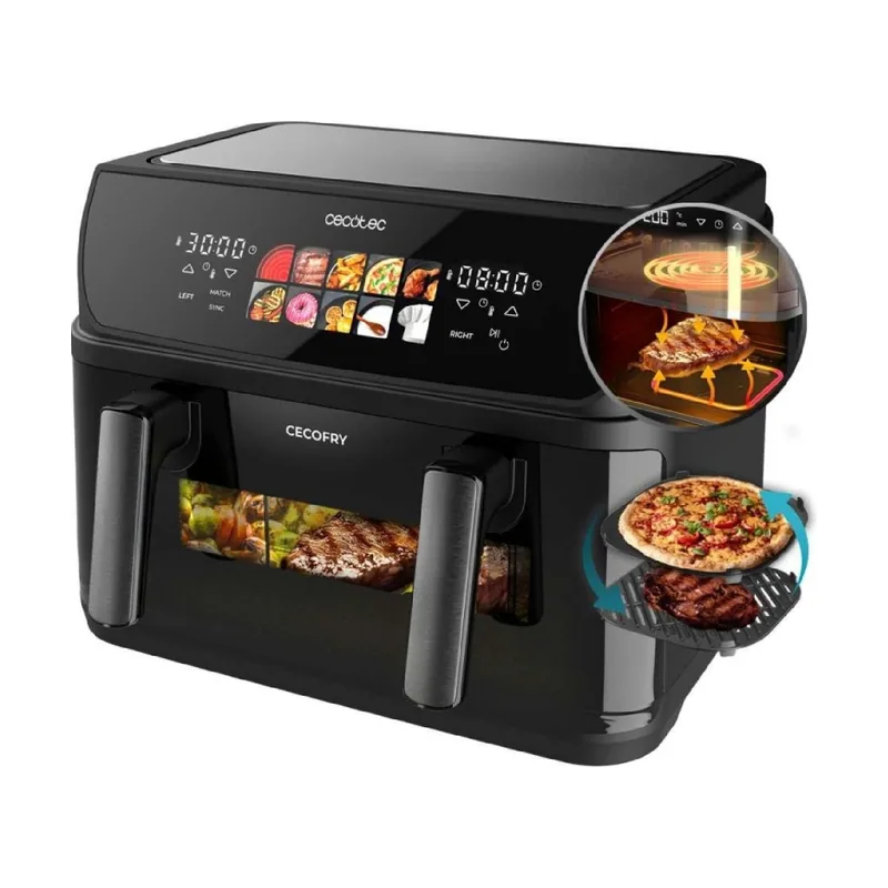 Cecotec Freidora de Aire 10 L Cecofry&Grill Duoheat 10000