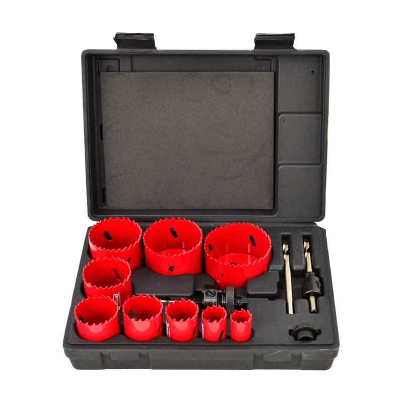 Awtools Juego de brocas bimetálicas 13 piezas 19-64mm