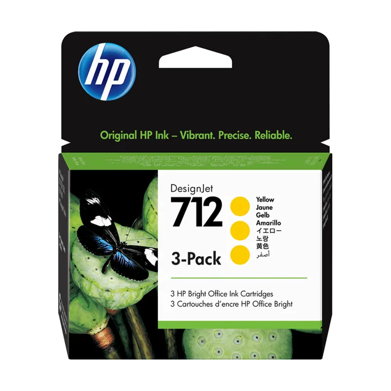HP Pack de 3 cartuchos de tinta DesignJet 712 de 29 ml
