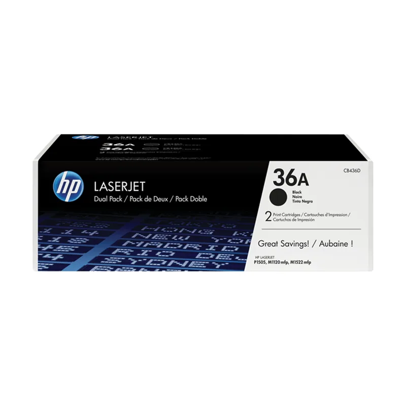 HP Pack de 2 cartuchos de tóner 36A