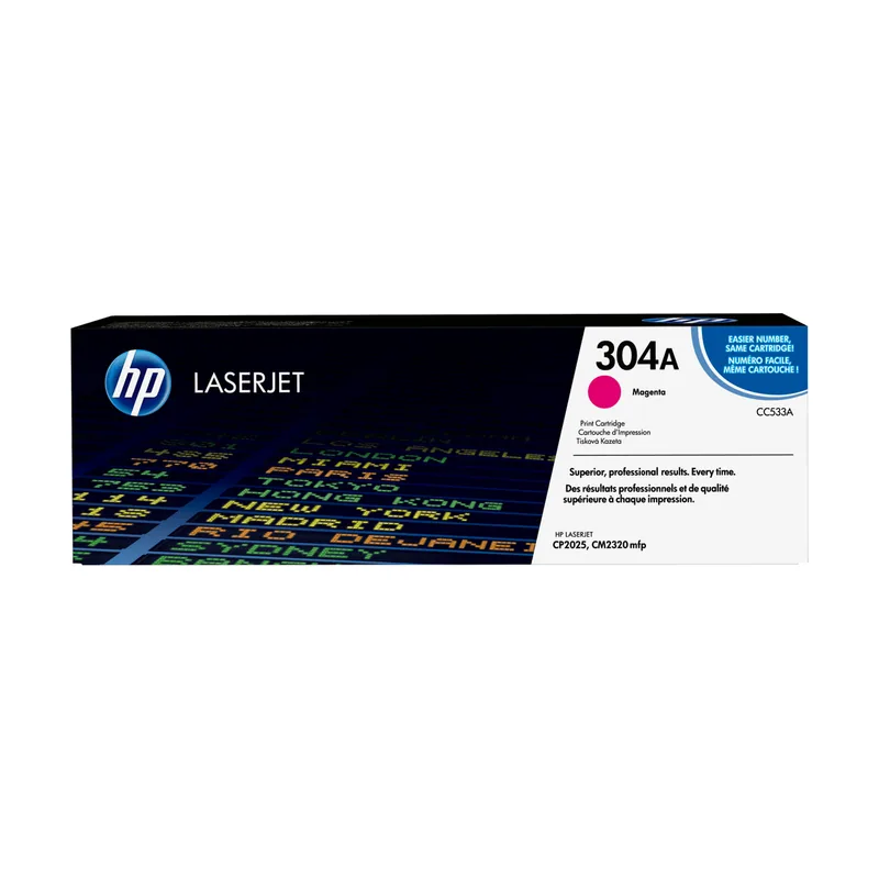 HP Cartucho de tóner 304A Magenta