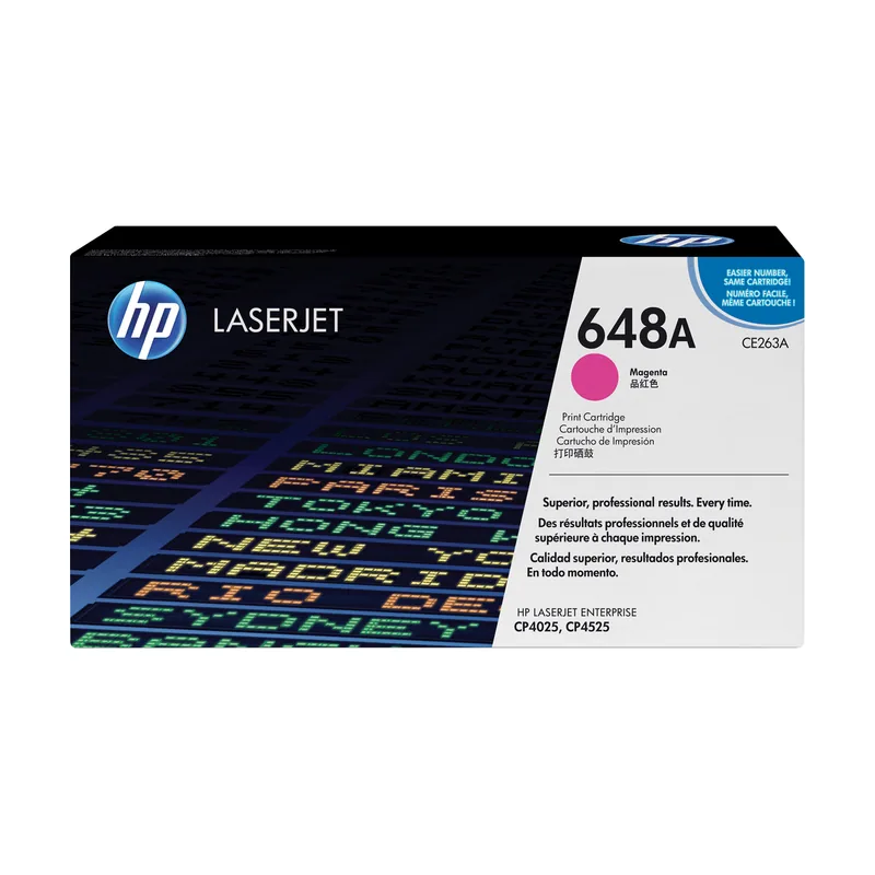 HP Cartucho de tóner 648A Magenta