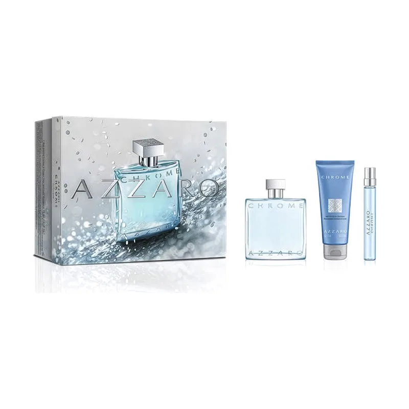 Azzaro Chrome Estuche 3 pz