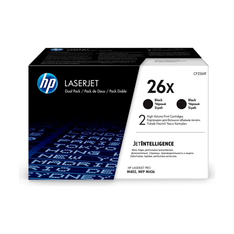 HP Pack de 2 cartuchos de tóner 26X