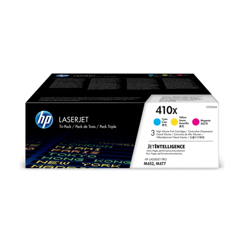 HP Pack de 3 cartuchos de tóner 410X