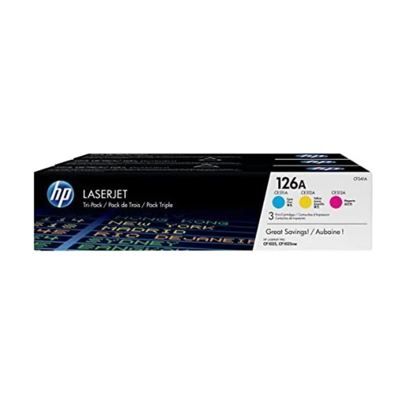 HP Pack de 3 cartuchos de tóner 126A