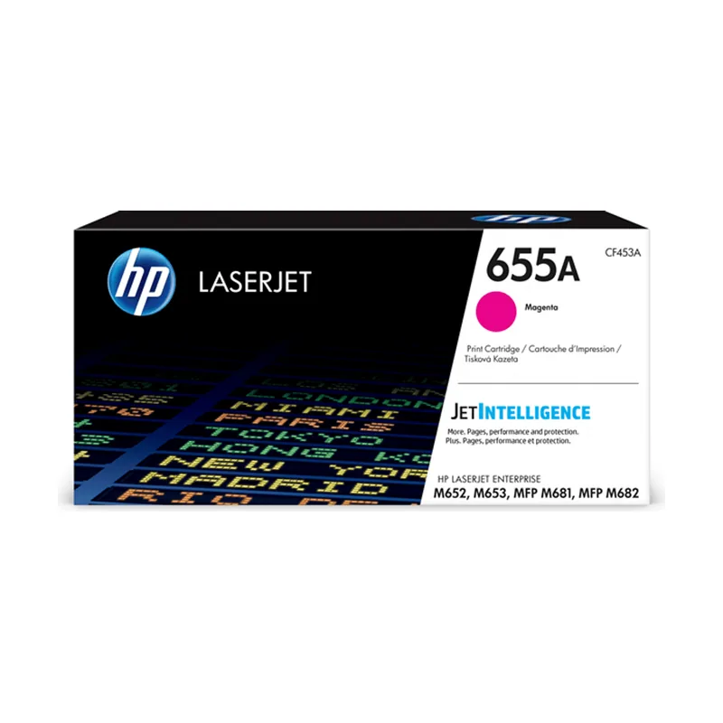 HP Cartucho de tóner 655A Magenta