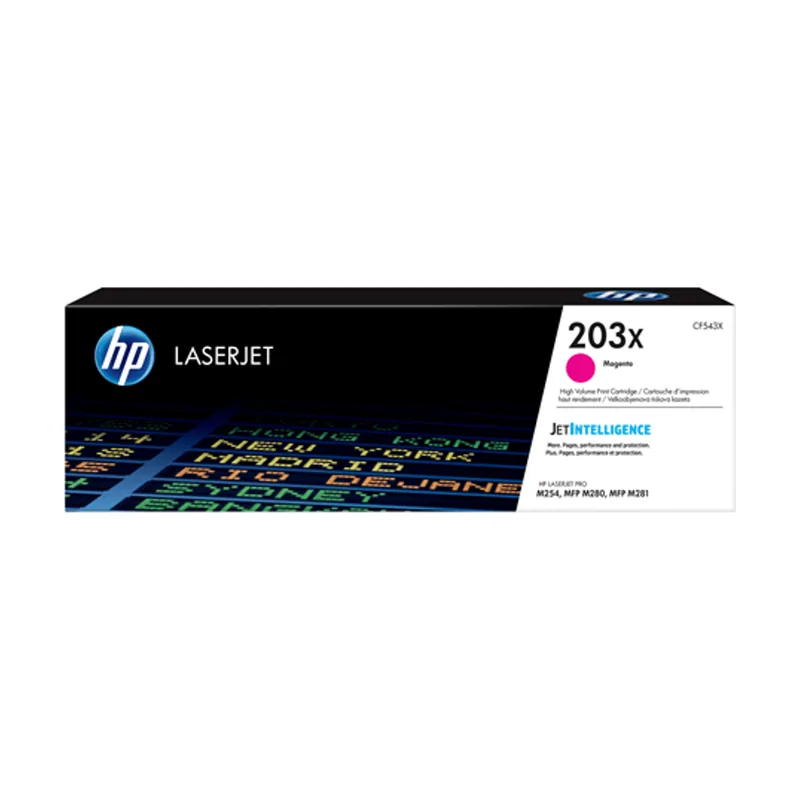 HP Cartucho de tóner 203X Magenta