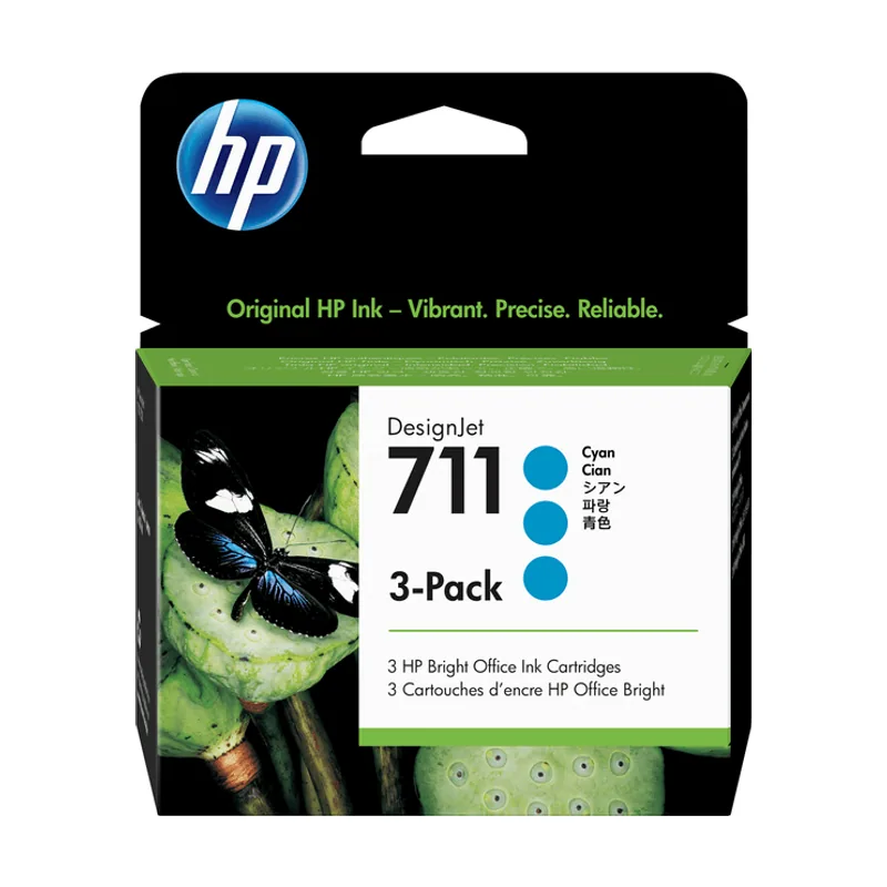 HP Pack de 3 cartuchos de tinta Designjet 711 de 29 ml