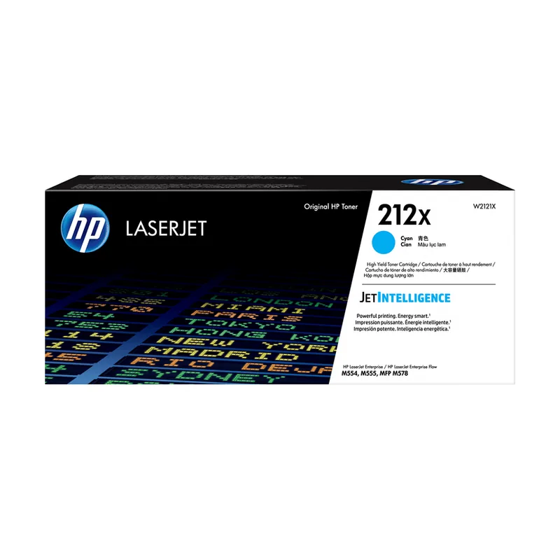 HP Cartucho de tóner LaserJet 212X cian de alta capacidad