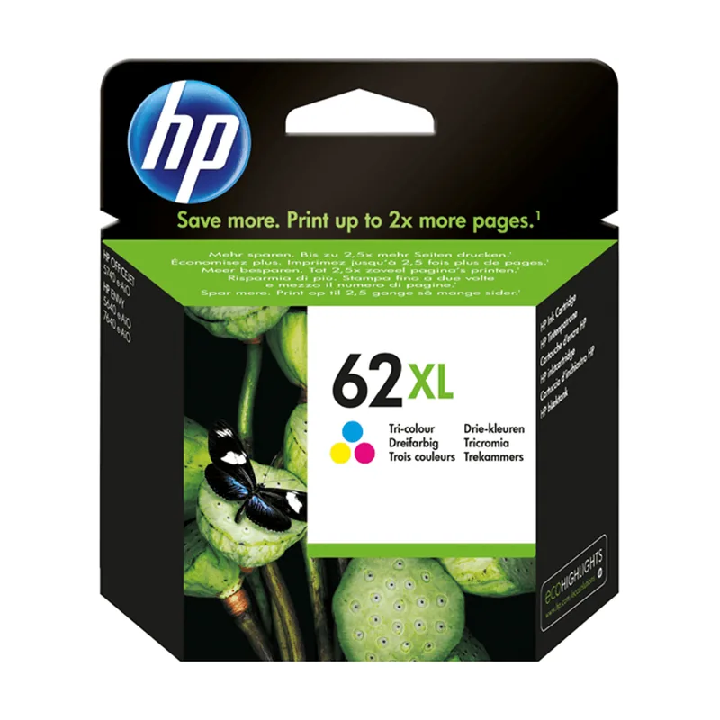 HP Cartucho de tinta 62XL Tri-color